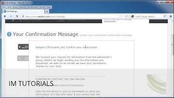 How To Use Verified Opt-ins In Aweber