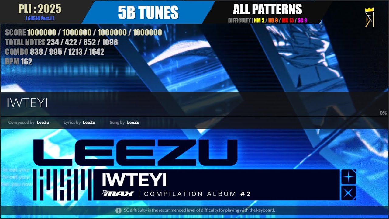 DJMAX RESPECT V] IWTEYI (5B TUNES) - PLI : 2025 / 64514 Part