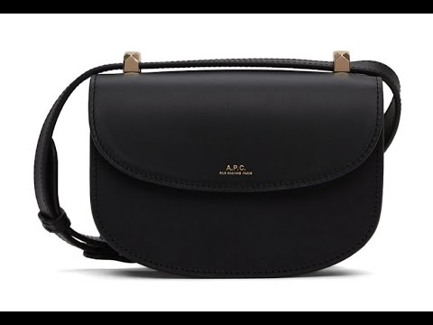 A.P.C. Sac Geneve NOIR BLACK PXAWV F61161 - YouTube