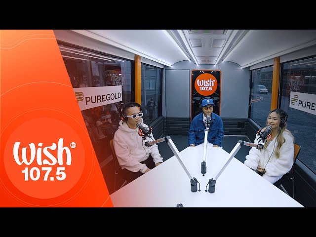 Jr Crown, Kath, and Thome perform “Bahaghari LIVE on Wish 107.5 Bus class=