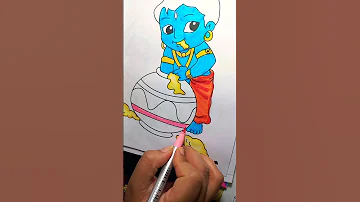 Makhan chor nand kishore #like#art#painting #youtubeshorts #shortsvideo#shorts@ArtistShikhaSharma