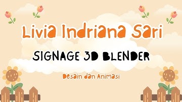 Proses Pembuatan Signage 3D dengan Blender | Tugas Desain & Animasi