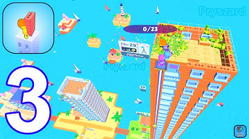 Grow Tower: Block Island - Gameplay Walkthrough Part 3 Tutorial Stickman Tower Craft (Android, IOS)