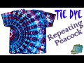 Tie Dye:  Repeating Peacock [Ice Dye]