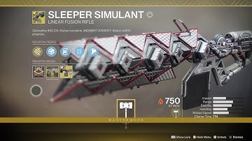 Sleeper Simulant- Charge time reduction with Catalyst