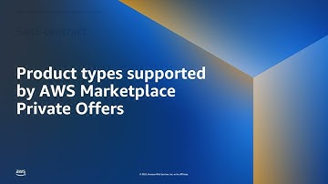 AWS Marketplace Private Offers overview for ISVs