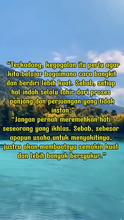 Kekuatan dibalik Kegagalan Dan Ke iklasan