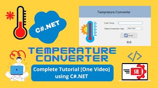 C# Visual Studio | Temperature Converter app Complete Tutorial | Urdu/Hindi screenshot 1