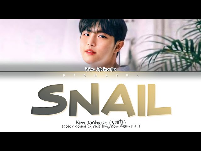 Kim Jaehwan Snail Lyrics (Color Coded Lyrics) class=