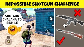 😠 I HATE THIS GUN CHALLENGE -🔥SHOTGUN CHALLENGE GONE WRONG - PUBG MOBILE HINDI GAMEPLAY - G GURUJI
