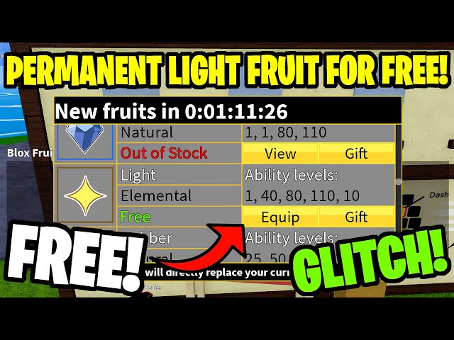 HOW TO GET LIGHT FRUIT FOR FREE IN BLOX FRUITS (2022,2023) 