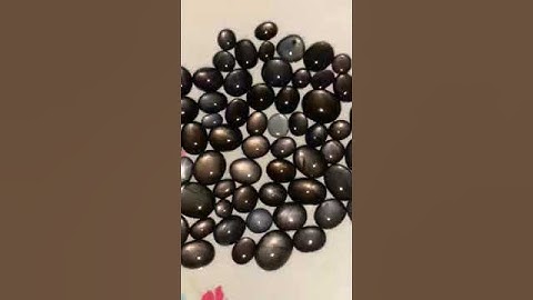 giao lưu lô 60 viên saphia đen sao nét giá rẻ #gem #gemstone #ruby #sapphire