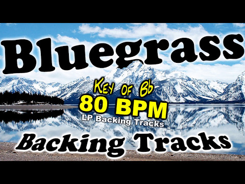 bluegrass-key-of-bb-80-bpm---practice-guitar,-fiddle,-mandolin,-banjo,-bass,-etc