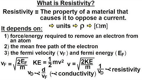 Physics - E&M: Ch 40.1 Current & Resistance Understood (6 of 17) What is Resistivity?