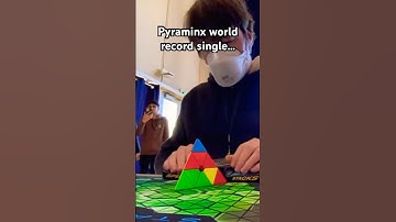 Pyramid world record single🔥💯😱#pyraminx #rubikscube #cubers #Cubepanda