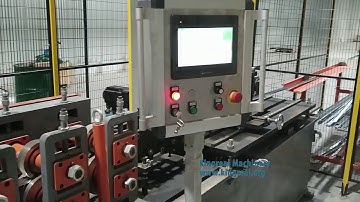 KINGREAL High Speed U channel Profile Making Machine, Follow Shearing System