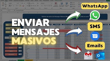 🚀Enviar Mensajes Masivos a WHATSAPP,  SMS  y  MAILS desde EXCEL | ¡Todo en una sola plantilla! 📲💬