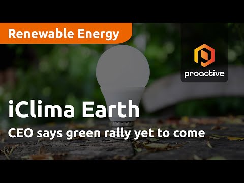 iClima Earth CEO says green rally yet to come