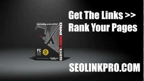 SEO Link Pro - The Automated Link Building Solution