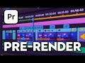 Pre-Render premiere pro qotib qolsa nima qilish kerak - foydali funksiya