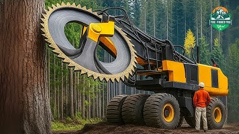 Unbelievable Tree Cutting Machine You’ve Never Seen Before | Next-Level Logging Tech!