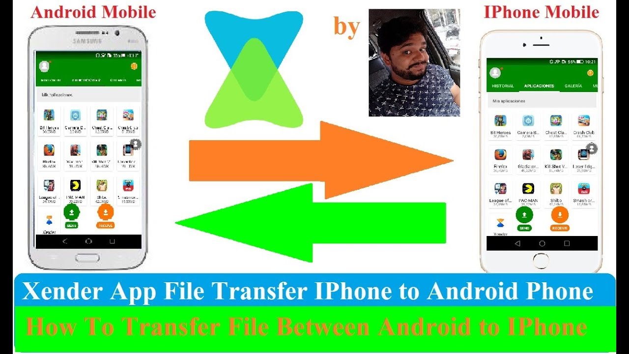 How To Transfer Share Xender File Android To Iphone Xender Apk Download X Ender Youtube