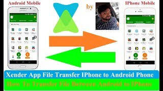 Xender Android to IPhone File Transfer (IPhone to Android Phone me XENDER kaise use karte hai)