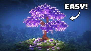 Minecraft - How to Build an Amethyst Tree (Tutorial)
