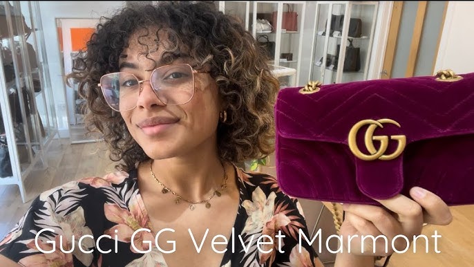 Gucci Marmont Mini Velvet Rubin Review 