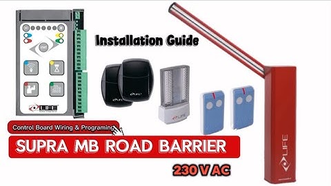 LIFE Supra MB 230V Road Barrier Opener Installation | Wiring & Setup | Auto Door Surgeon