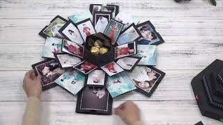 Explosion Gift Box Creative Photo Album Birthday Valentine's Love Gift Handmade Explosion Gift Box Creative Photo Album Birthday Valentine's Love Gift Handmade