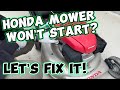 Honda Lawn Mower Won’t Start?! Let’s Fix It!