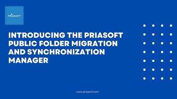 Priasoft Public Folder Migration Manager Introduction