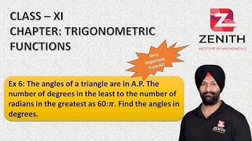 The angles of a triangle are in A.P. The number of degrees in the least to the number of radians...
