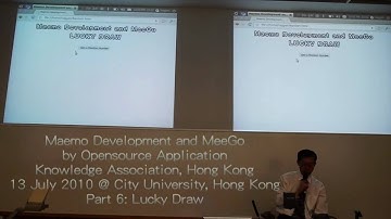 Maemo Development and MeeGo - Part 6: Lucky Draw