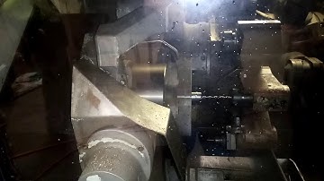 Mazak Multiplex 610 twin spindle CNC lathe - making part