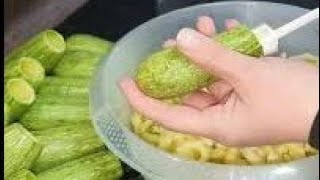 Gemüse Zucchini leicht entkernen | Zuchini aushöhlen | Auberginen Kartoffel Kousa Mahshi