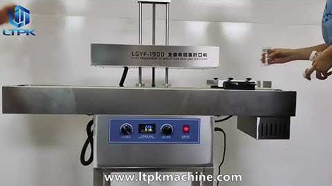 LGYF-1900 Desktop Continuous Induction Sealing Machine,can connect with filling capping machine