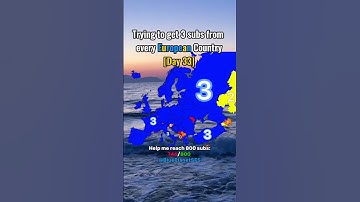 Trying to get 3 subs from every European country Day 33 #europe #geographythroughmaps
