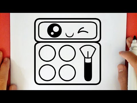 HOW TO DRAW A CUTE MAKEUP