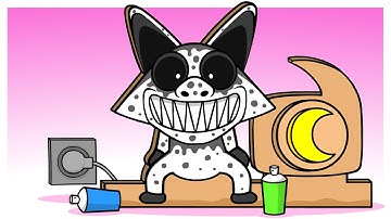 Smiling Critters but Zoonomaly Monster Smile Cat Cardboard (Poppy Playtime Chapter 3 animation)