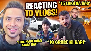 REACTING TO PAKISTANI VLOGGERS #10 ft. DUCKY BHAI & ZALMI (15 LAKH KA BAG😱)