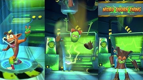 Crash Bandicoot: On the Run! Nitro Thorn Thing Lvl 1