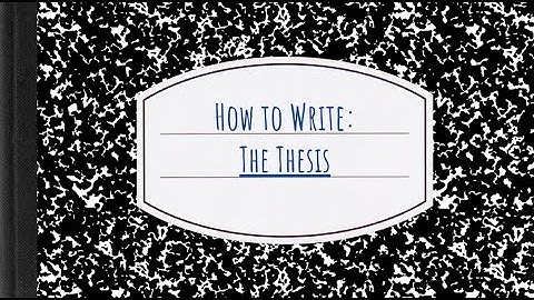 How to Write: The Thesis for the DBQ and LEQ (APUSH Writing)