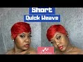 Outre’ Velvet 44pcs | How to do a short quick weave | Pixie Cut