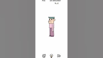 brain out level 174// put feet on shoulder