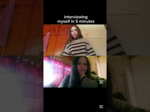 interviewing myself in 5 minutes #fypシ゚viral #viral #demileesworld #trend