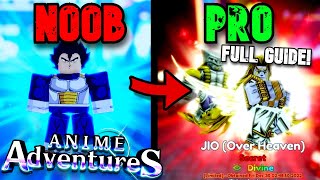 Noob To Pro Day 1 - Welcome to Anime Adventures! (NO ROBUX beginners  starter guide) 