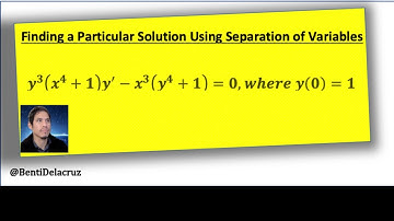 Particular Solutions to DE by Separation of Variables | AP Calculus AB/BC Ch 6 Review #39