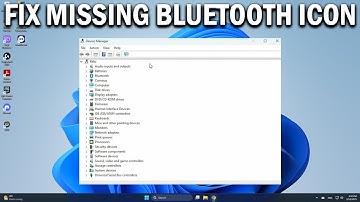 How To Fix Bluetooth Icon Missing From Windows 11 - Easy Fix